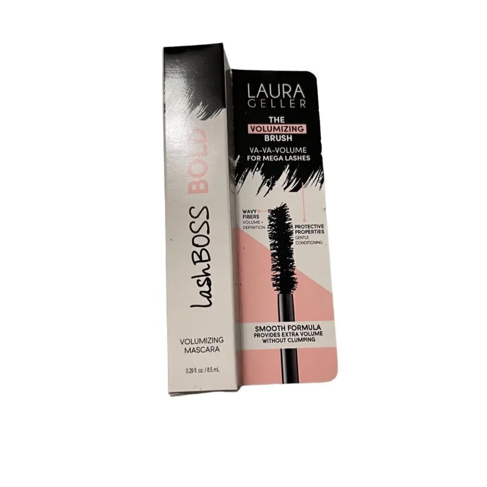 Laura Geller BNIB Black Lengthening Curling Flexible Lashboss Bold Mascara